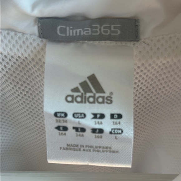 Adidas Women'’s White and Navy Windbreaker - Picture 4 of 5